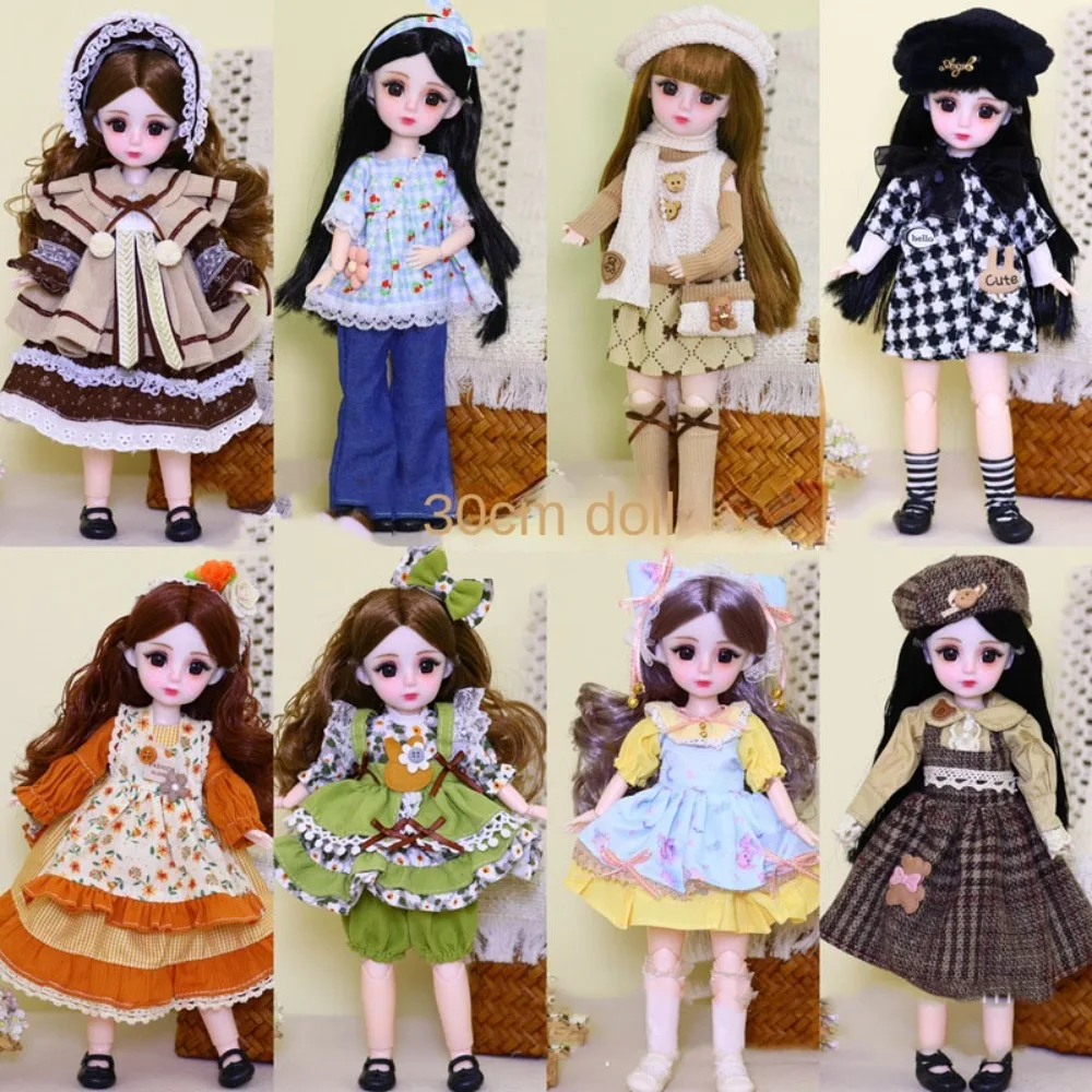 

1/6 SD 30 см Bjd с одеждой, привлекательные глаза, длинные волосы, платье принцессы, куклы BJD, элегантное аниме-принцесса, макияж, мяч, шарнир