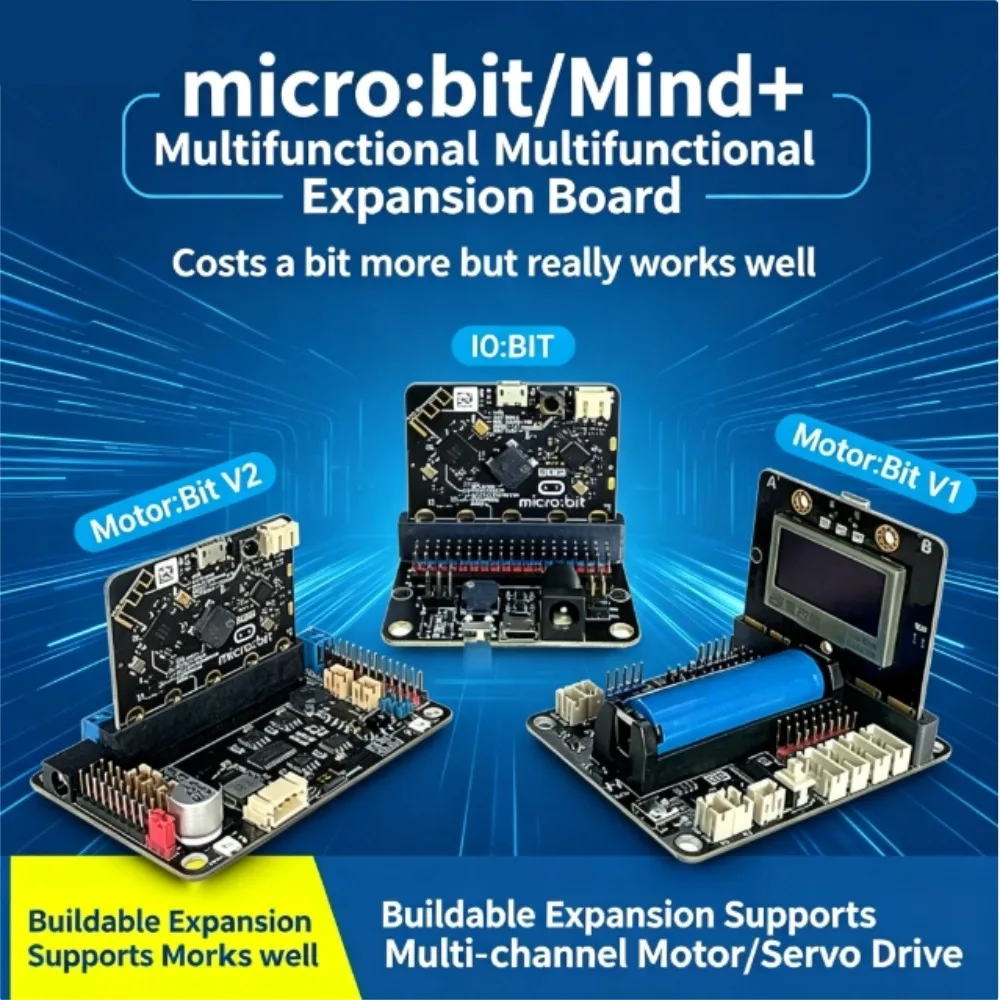 Multifunctional Microbit Expansion Board Driver Development Board Python Programming Mainboard Control Board for Beginner