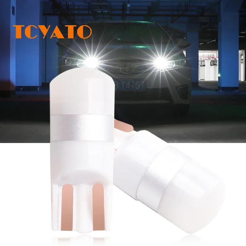 TCYATO Super Bright 3030 Surface Mount T10 LED W5W Car Roof Light Automatic Gap Reading Light 12 Car Door Bulb Accessories