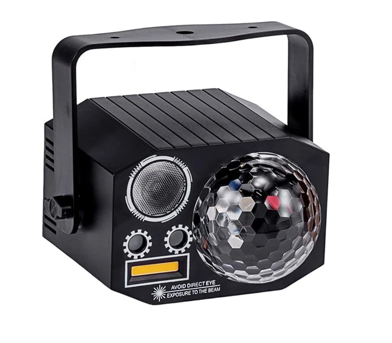 DJ Party Discobal Verlichting met Patroon en Geluidsgeactiveerde LED Stage Strobe Licht Kerst Rave/Home Karaoke/Dans/Club Bar