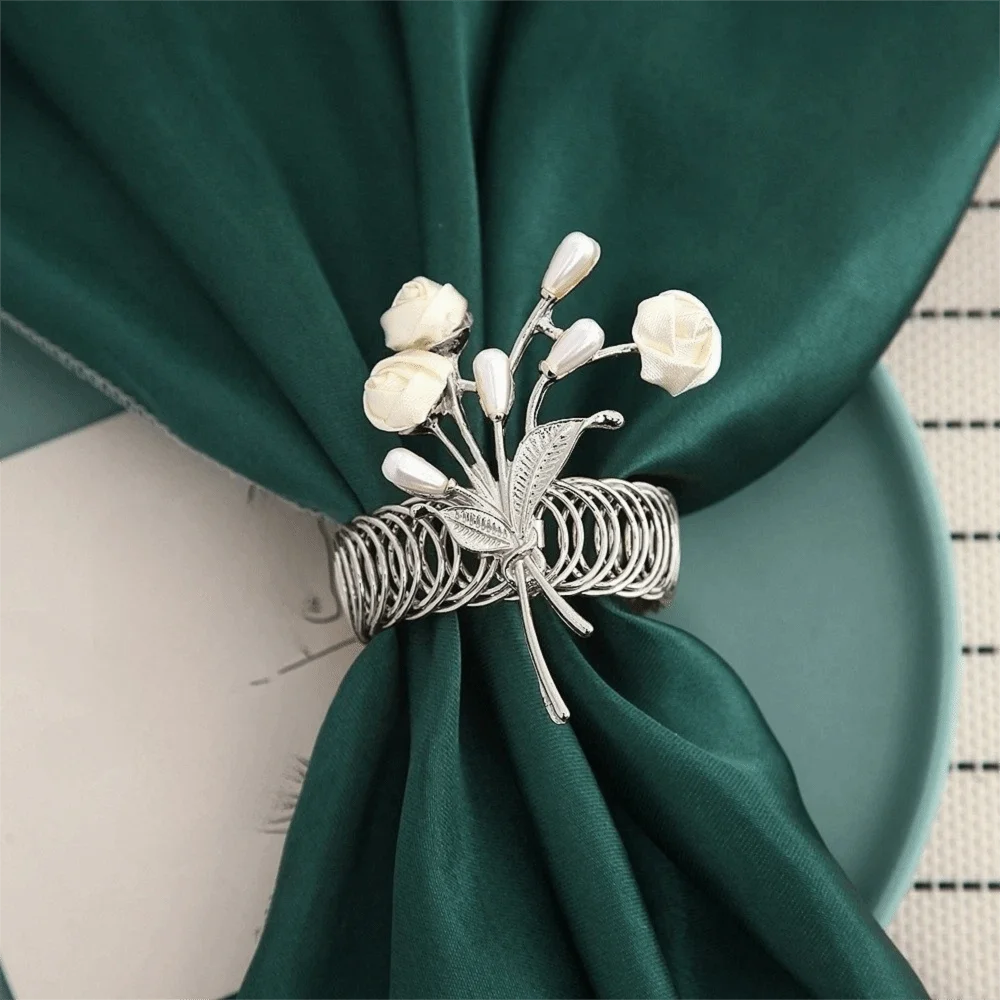 Adjustable Metal Curtain Clips Flower Shape Beautifully Curtain Tiebacks Exquisite Automatic Tightening Clips Window Treatment