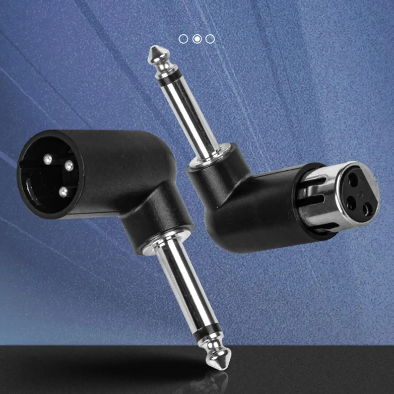 Adaptador de Audio XLR de 3 Pines Hembra a Macho de 6.5mm, Conversor Profesional para Micrófono Inalámbrico, Guitarra Eléctrica, Micrófonos, Altavoces, Estudio