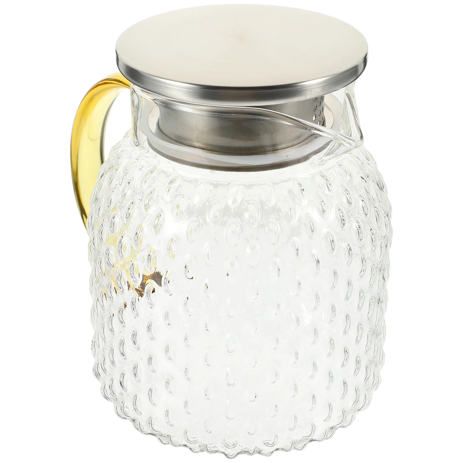 

1000Ml Glass Water Pitcher Clear Cold Water Carafe with Comfortable Handle Leak Proof Spout for Home Party Juice Tea Drinks