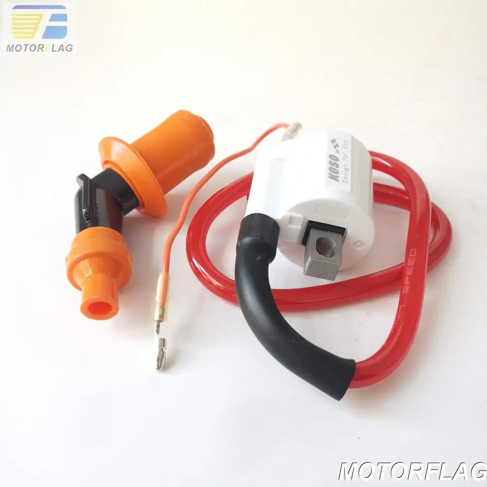 KOSO Performance High Voltage Ignition Coil for Scooter Minarelli 1E40QMB JOG50 JOG90 RS100 VENTO ZIP LS49 Hurricane 50