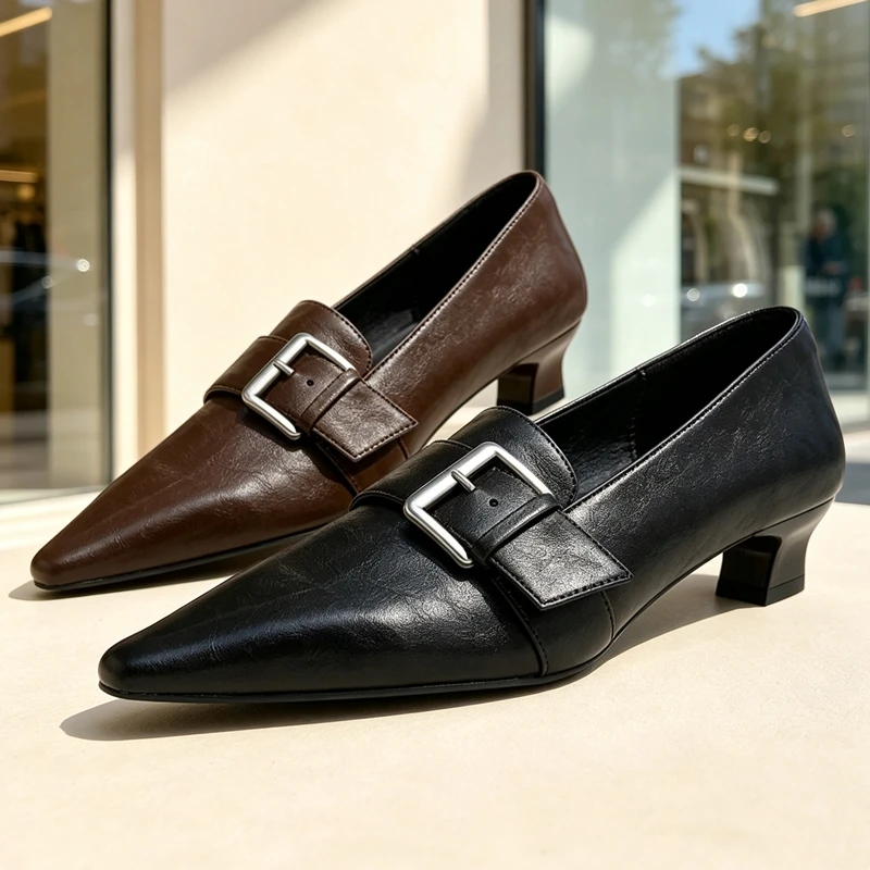 aiyuqi-2026nuevos-zapatos-de-tacon-bajo-con-punta-puntiaguda-para-mujer-decorados-con-hebilla-metalica-mocasines-elegantes-para-oficina-y-viajes-zapatos-de-vestir-sin-cordones-para-damas