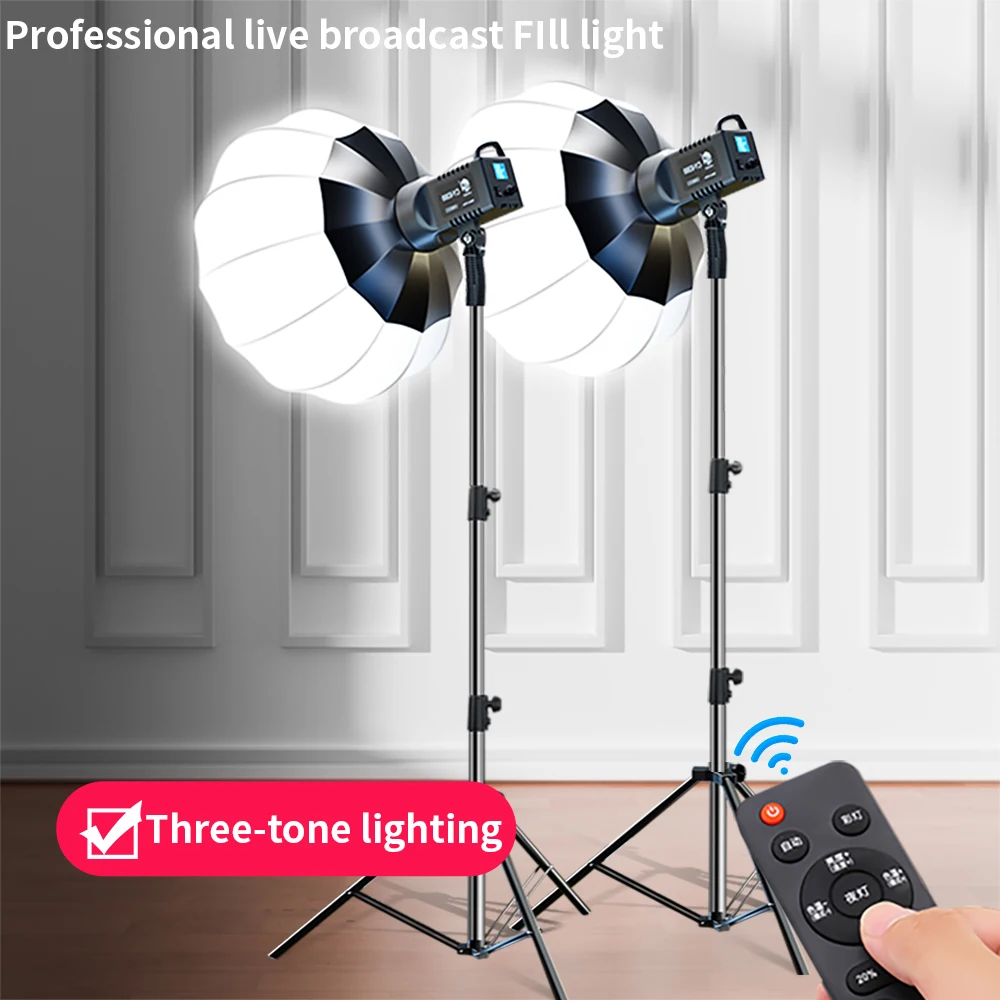 100W Photography LED Video Light  Daylight-Balanced Sun Lamp for Portrait Flash Studio Accessories Youtube Live