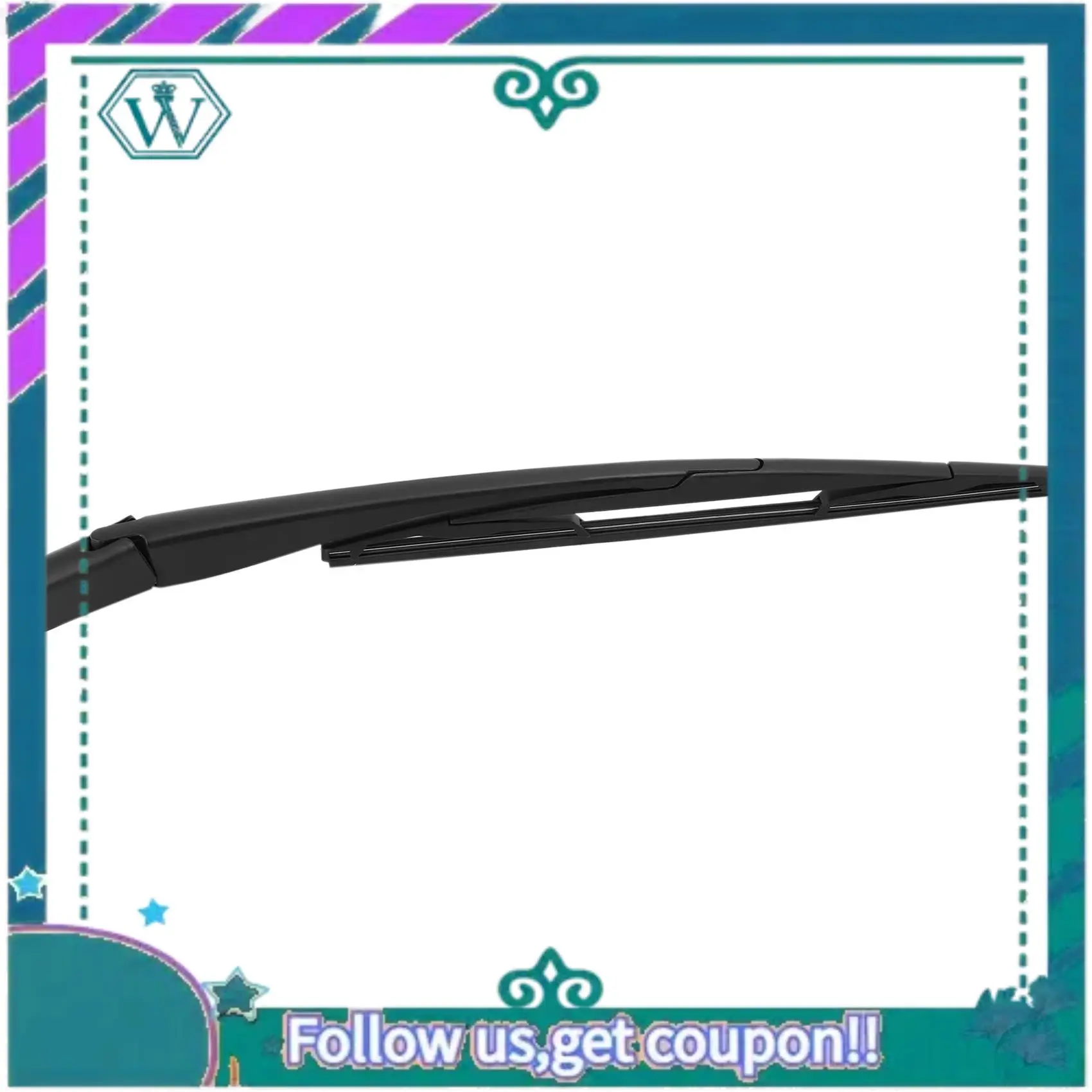 AA92-Wiper Blades Arms Back Black For  206 207