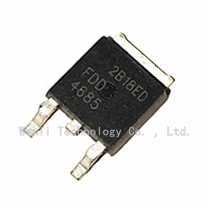 10PCS-50PCS/Lot FDD4685 4685 TO-252 SMD TO252 MOS field-effect transistor