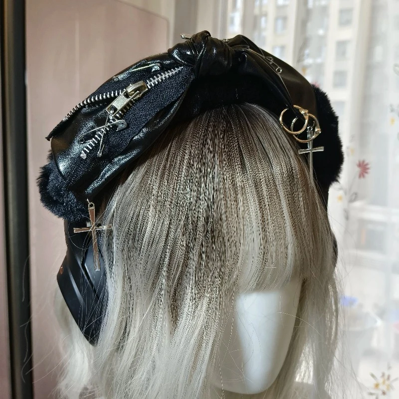 

Cortex Headband Protector Cover Set for Sony Xm3/4/5 Headphones Accessories Dark Punk Headphone Decoration Customization Gifts