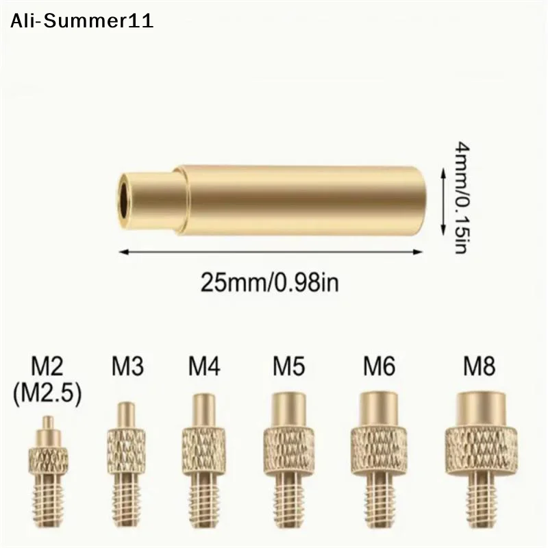 【11A】10Pcs/9Pcs/7Pcs For 3D Printer Soldering Iron Brass Thread Insert Nut Iron Tip M2 M3 M4 M5 M6 M8 Embedded Kit Tool