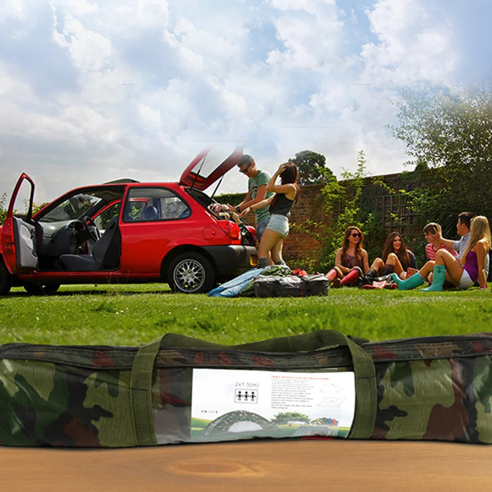 

1Pcs Camouflage Tent Rugged Structure Waterproof Outdoor Traveling Instant Tent with Ground Stake for Fixed Position