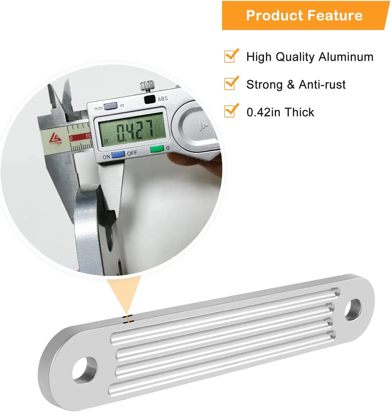 TML TSP-1 & TSP-2DP Marine Transom Support Plate Fits Top Bolt Pattern of Outboard, 12