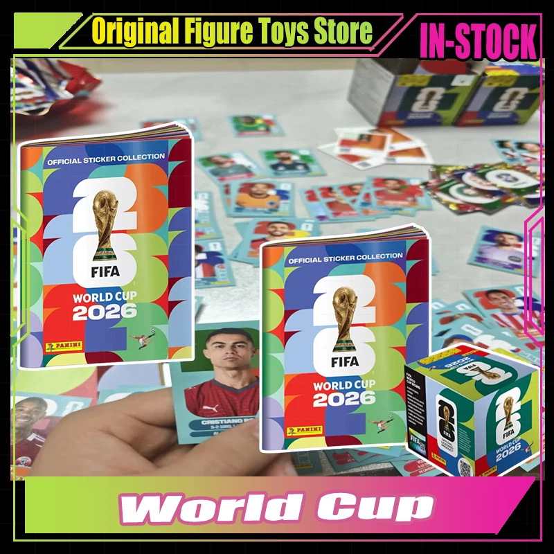 2026年fifaワールドカップ-パニーニ公式サッカーカードステッカーパック＆アルバム限定版コレクション-サッカーメモリアル品-ファンギフト