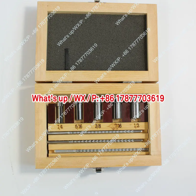Shengyang 9-piece imperial keyway push knife set, high-speed steel American keyway broach set