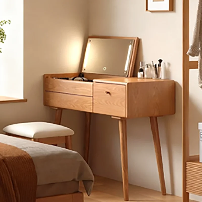 Meja Rias Vintage Elegan Estetika Klasik Premium Minimalis Meja Rias Gaya Industrial Meuble De Chambre Furniture