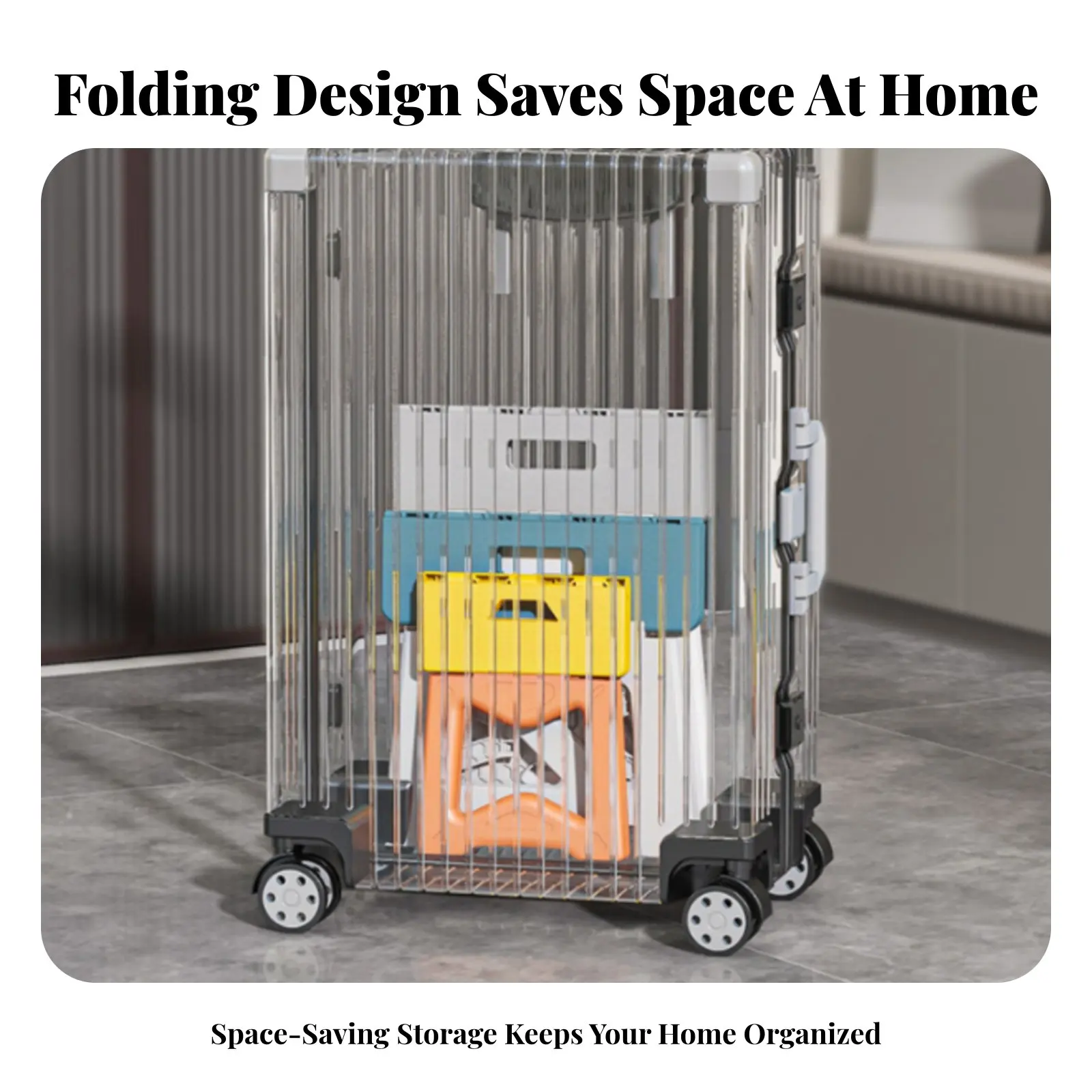 

Foldable Stool Foldable Design Foldable Stepper Space-Saving Anti-Slip Surface for Outingers, Home