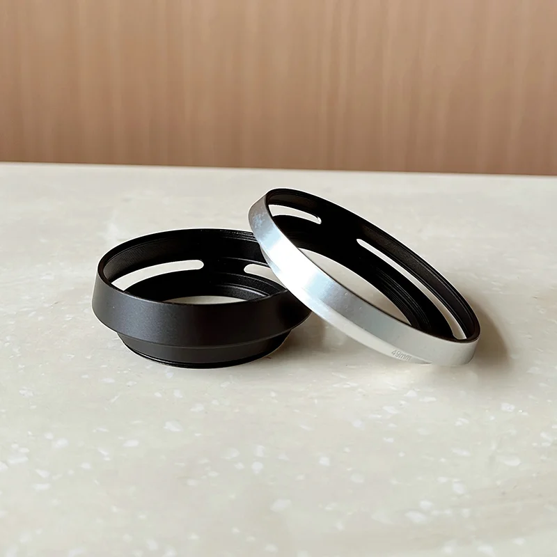 Camera Lens Hood Metal Vented 35/37/39/40.5/43/46/49/52/55/58mm Screw-in Lente Protect Hollow Cameras Len Hoods Accessories