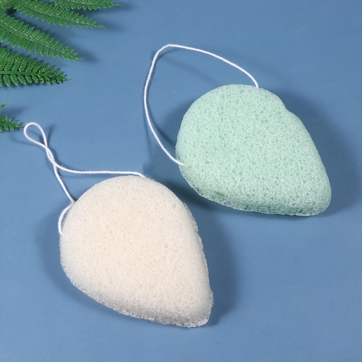 Esponja de remoção de maquiagem, 6 peças, esfoliante natural, limpeza para acne sensível, pele seca, cravos, uso diário, rosto
