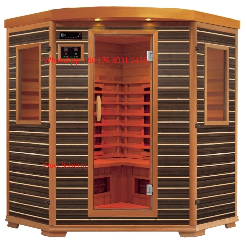

2023 Hot Sell Classic Design Corner Type Walnut Hemlock Mix Solid Wood Sauna