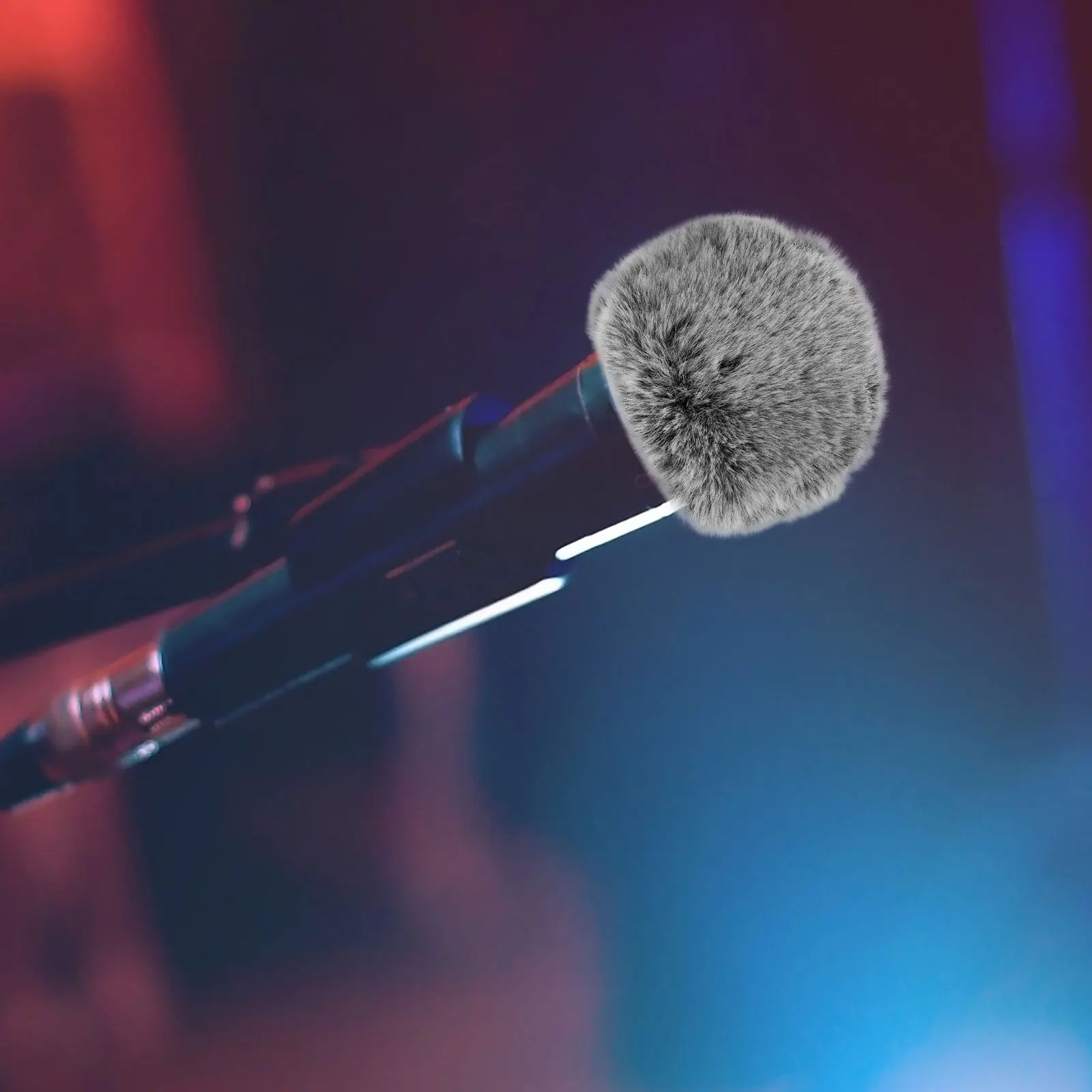 

Furry Windscreen for Microphone Anti Sneeze Noise Reduction Detachable Mic Wind Comfortable Compatible Various Models