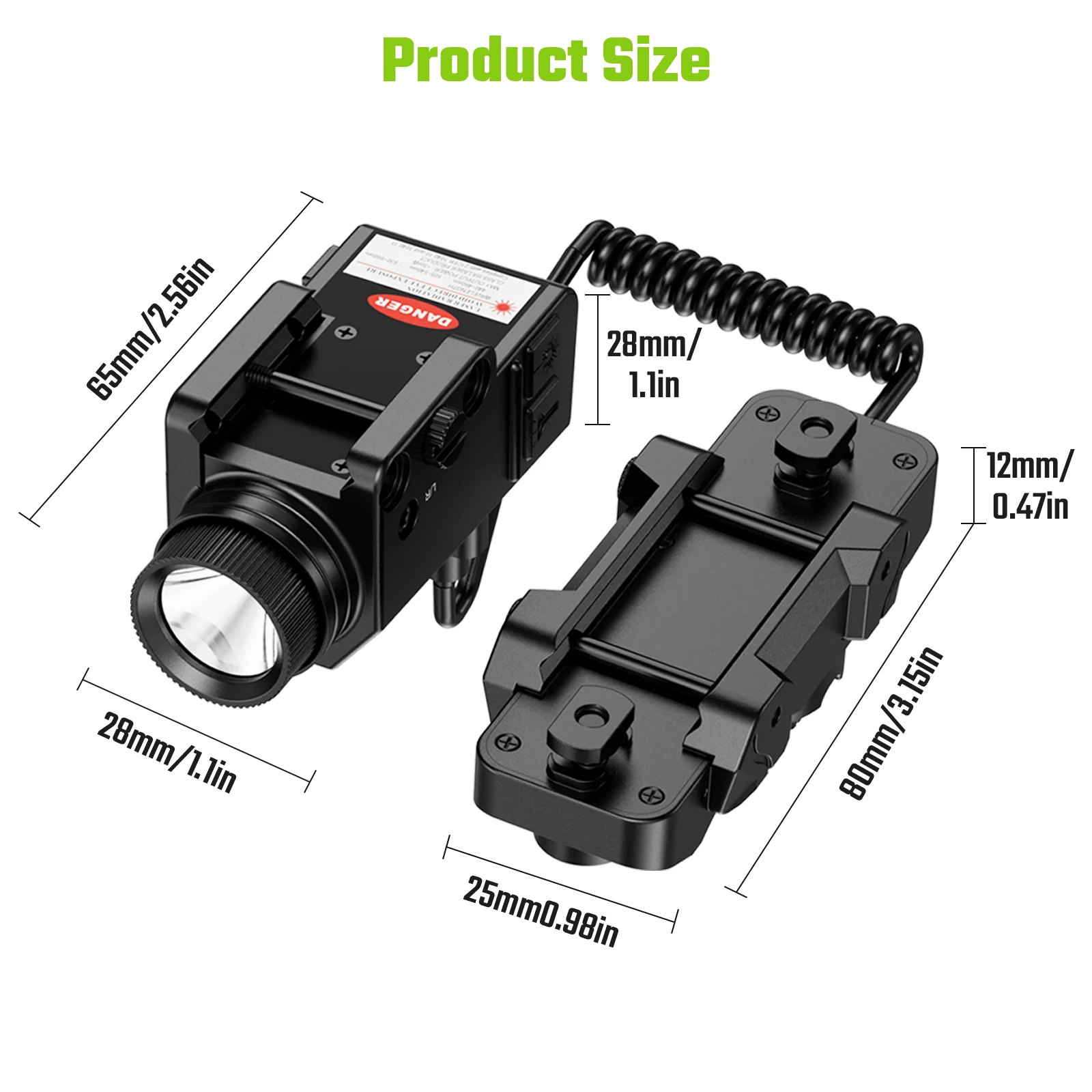 

Тактический фонарь 1149: Умный пульт дистанционного управления, быстрая зарядка через USB-C, совместимость с M-LOK/Picatinny.