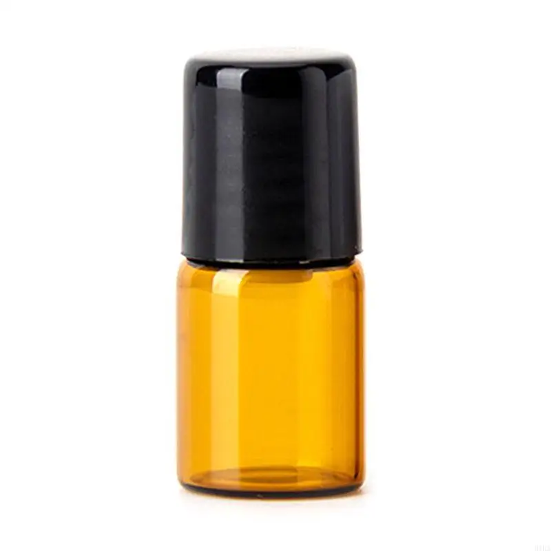 

31KA Mini Empty Glass Rolling Ball Bottle Essential Oil Liquid Container Refi