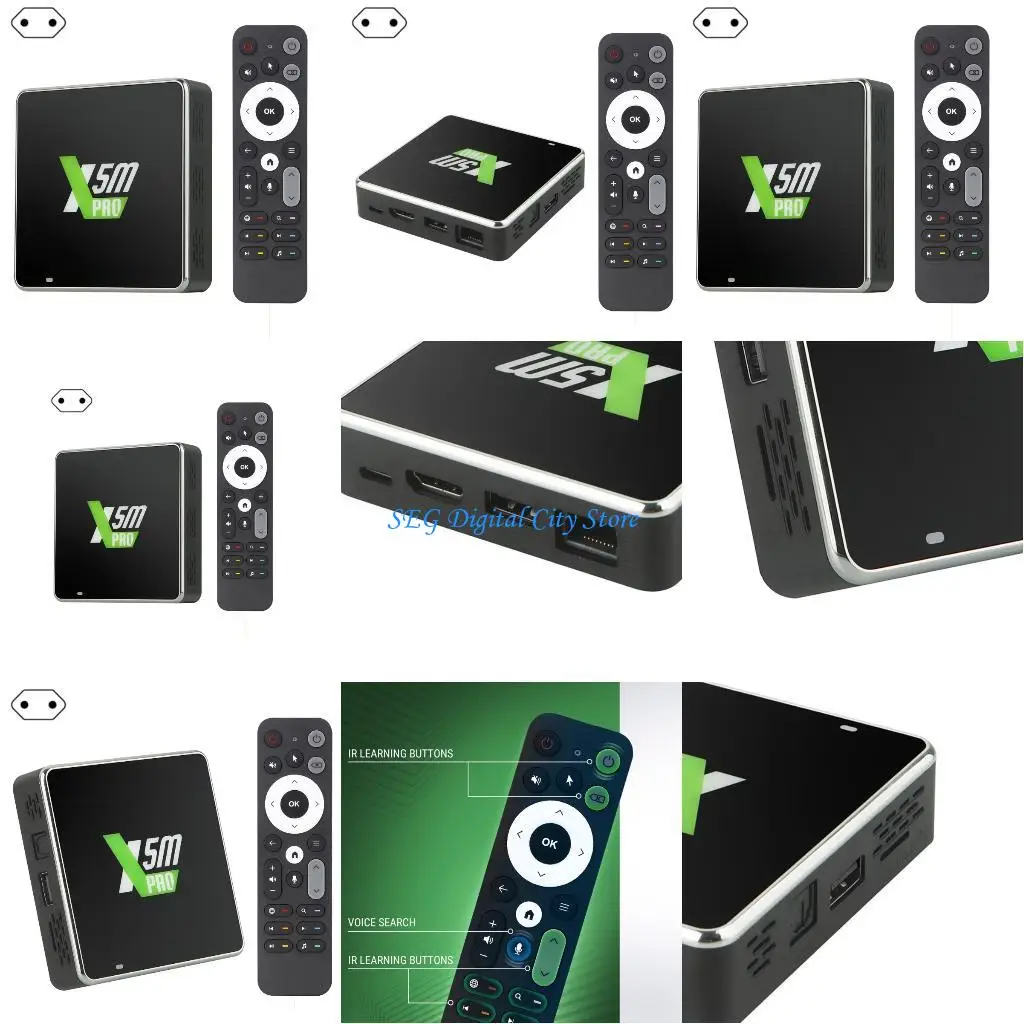 

U75B HDTV Box S905X5M Chip 4K WiFi Bluetooth-compatible Media Player Set Top Box