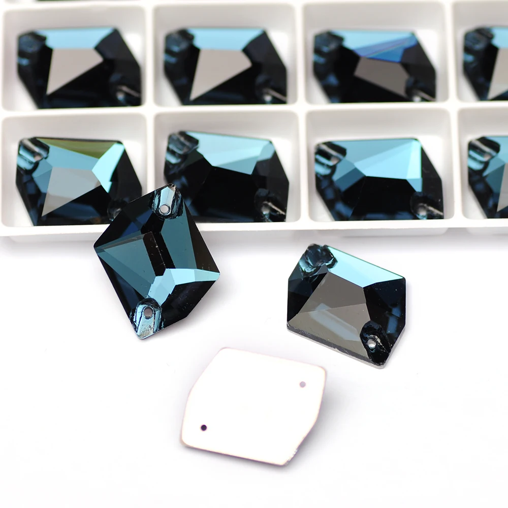 YANRUO Montana Kristallsteine zum Aufnähen, Kristallglas-Applikationen für Näharbeiten, Gymnastik, Handarbeiten, Schmuck, Hochzeitskleider – Detail 3
