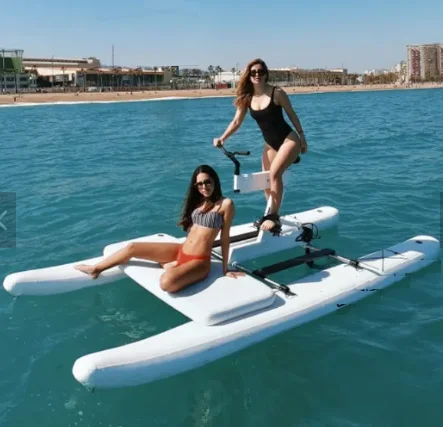 

Water Sport Equipment Floating Propeller Water Bicycle Inflatable Aqua Bicycle Water Bike Pedal Boat