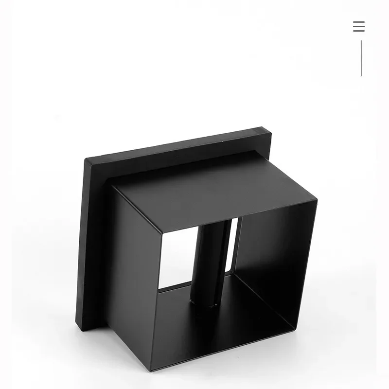 Bar Embedded Coffee Grounds Bucket Stainless Steel Hollow Bottomless Square Coffee Powder Knocking Bucket Barista Tool