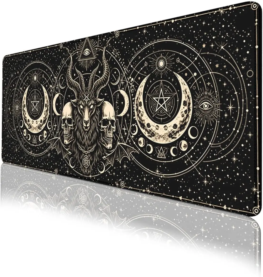 Mouse Pads Large 1Pcs Mouse Pads Cute Dark Mystic Occult Celestial Goat XL Gaming Laptop Keyboard Mat Desk Office Computer
