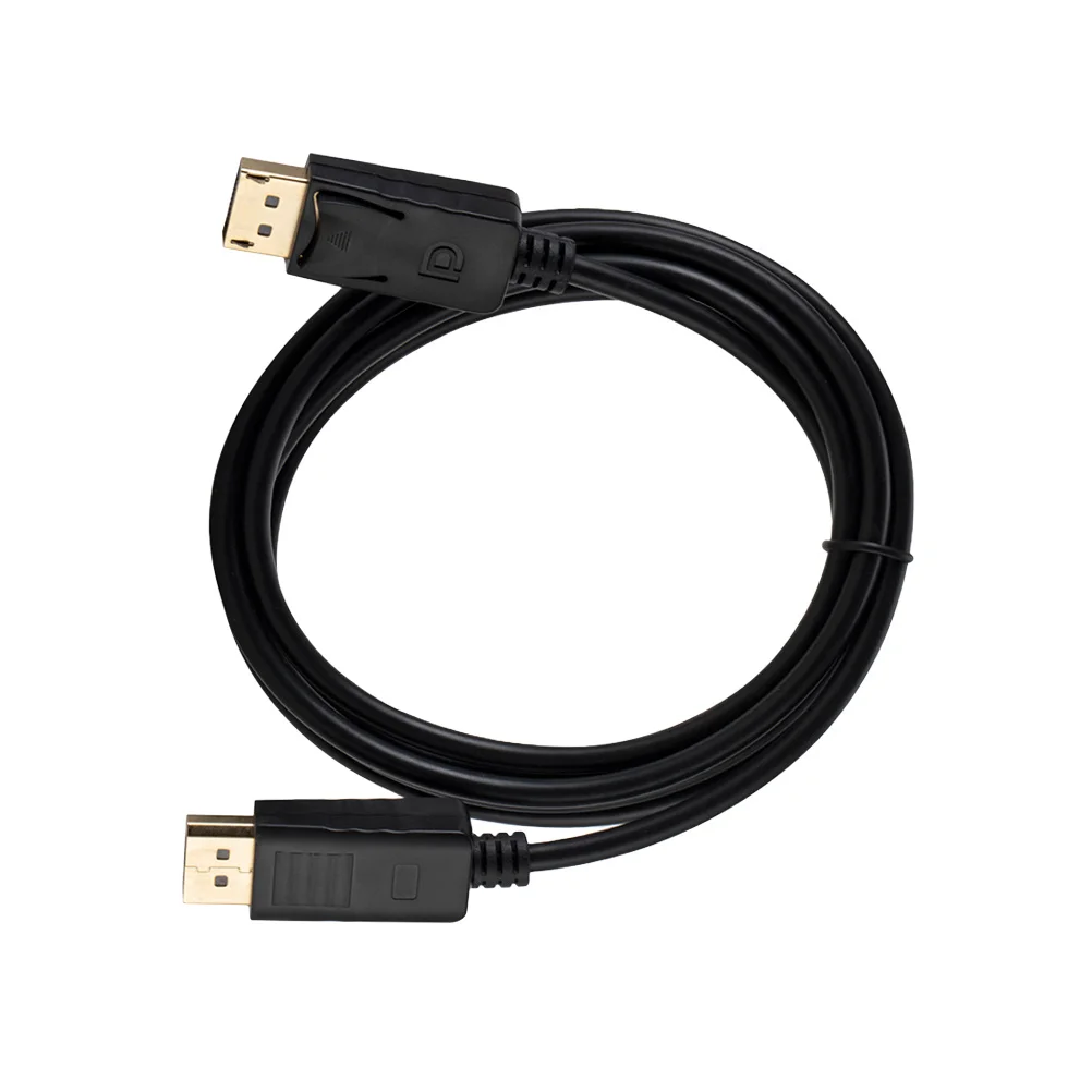 Kabel Displayport 1.8M Pria Ke Pria Transmisi Audio Video 4K Kecepatan Tinggi untuk Streaming Monitor Proyektor Hdtv Laptop Komputer