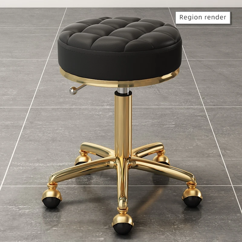 Rotary Lifting Round Stool Home Furniture Pedicure Chair Salon Chairs Small Round Stool Beauty Stool Barber Chair Office Chairs