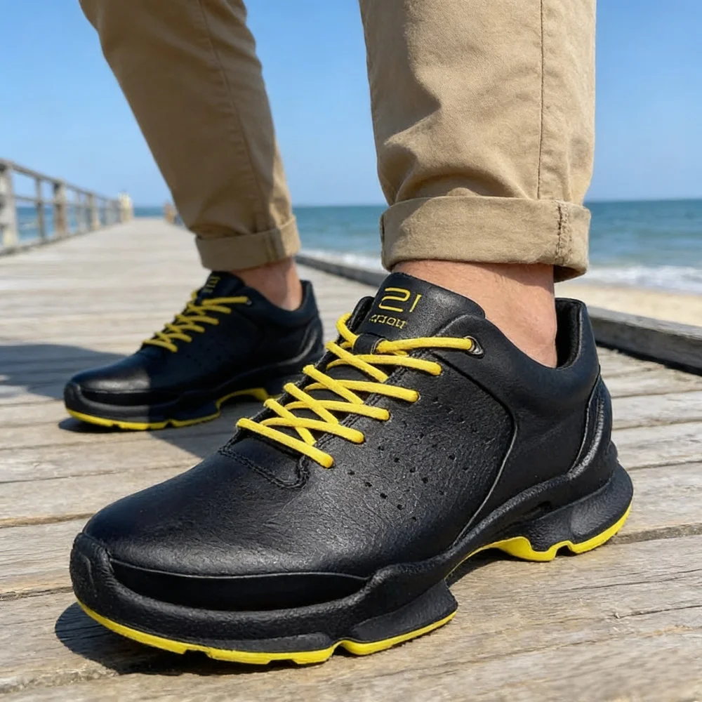 Athletic Leather Shoes Men Trendy Menswear Sports Outdoor Camper Trekking Street Popular Sneaker Running Hunting Barefoot 2026