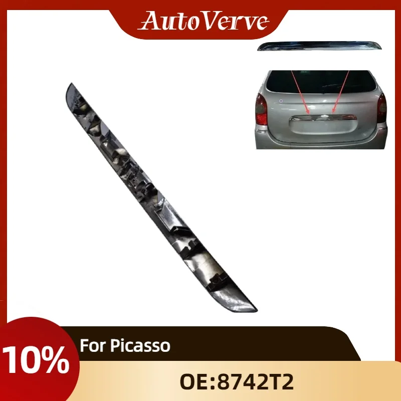 trunk door trim strip 8742T2 Suitable For Citroen Picasso Original new Chrome Trunk Trim ABS Rear Bumper Lid Strip Finish Panel