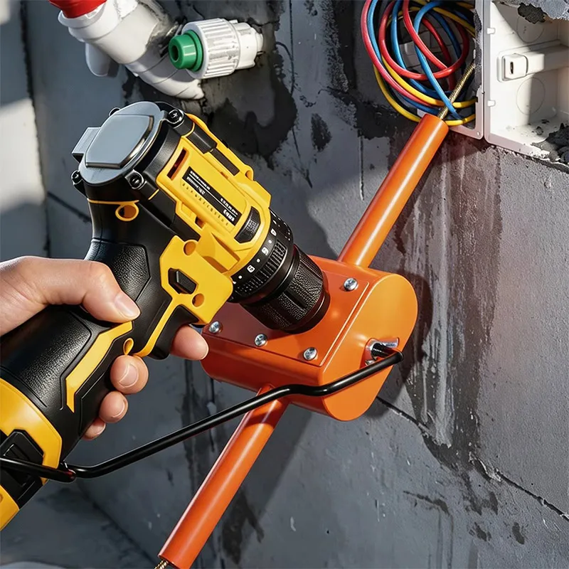 Automatic Wall Wiring Machine Portable Electric Wire Puller Anti-Jamming Cable Hidden Pipe Device For Residential Building