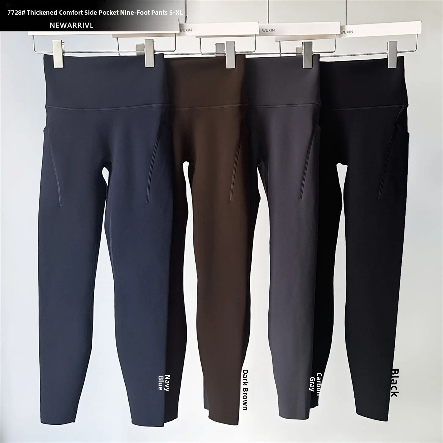 

Wuxin Autumn Winter New 7728 Plu Thiened High Waist Yoga Pants Women Outerwear Slimming Butt Lifting Nine Points Casual