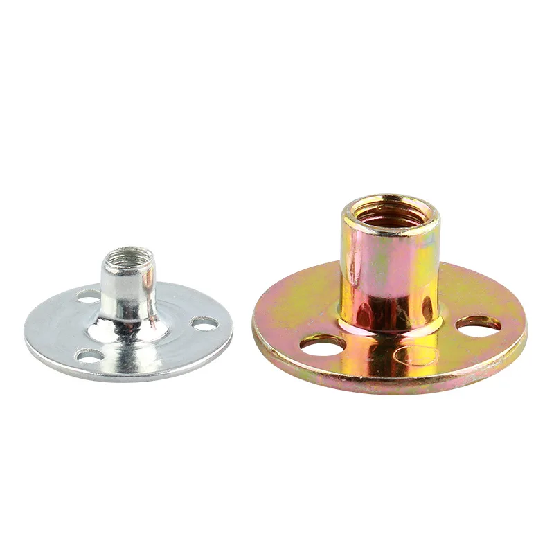 Three Hole Iron Plate Mother Nut Clamp Nut Furniture Lock Nut Fastener Wire Clamp Three Hole Nut