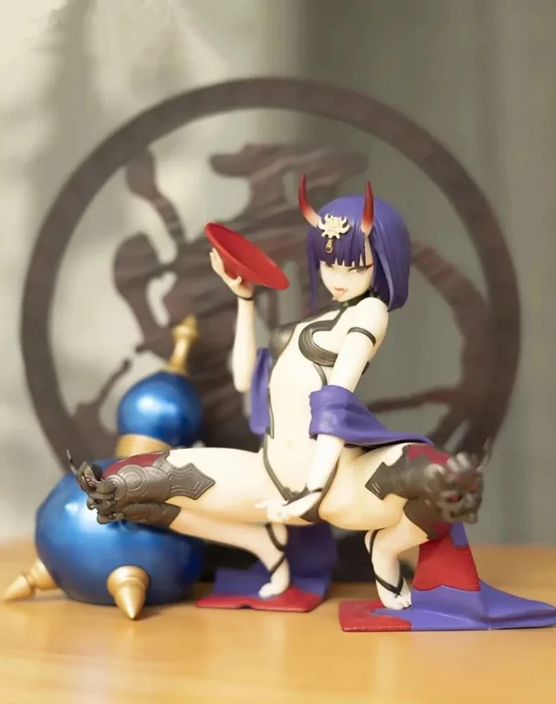 Fate/Grand Order Shuten Douji Squatting Posture Anime Sexy Girl PVC Action Figure Adult Collection Model Hentai toys doll gift