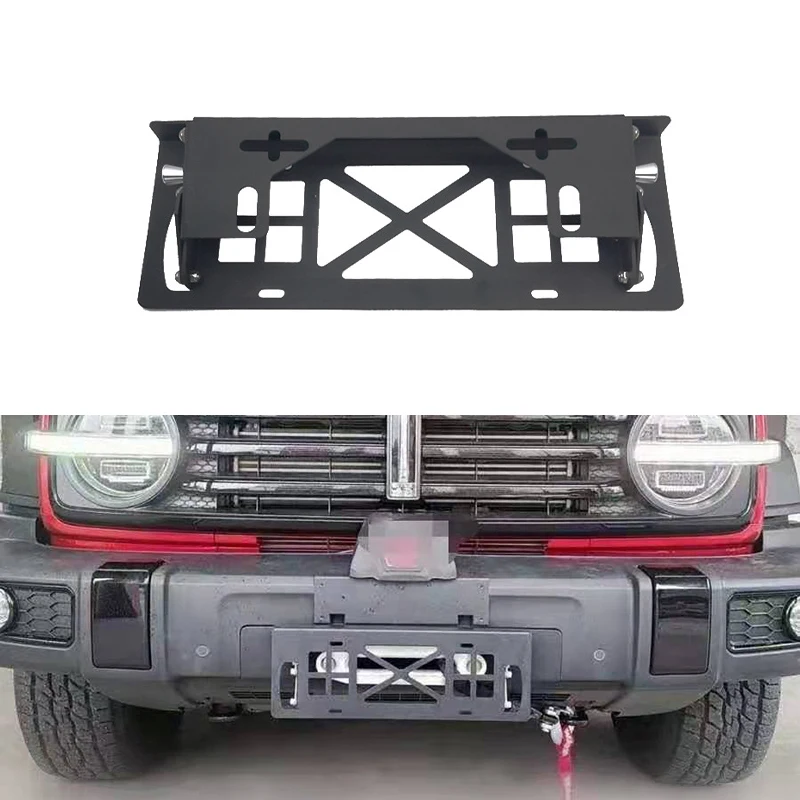 

Автомобильный кронштейн для крепления номерного знака, держатель номерного знака для лебедки, передняя рамка номерного знака для Jeep Wrangler Truck Off-Road