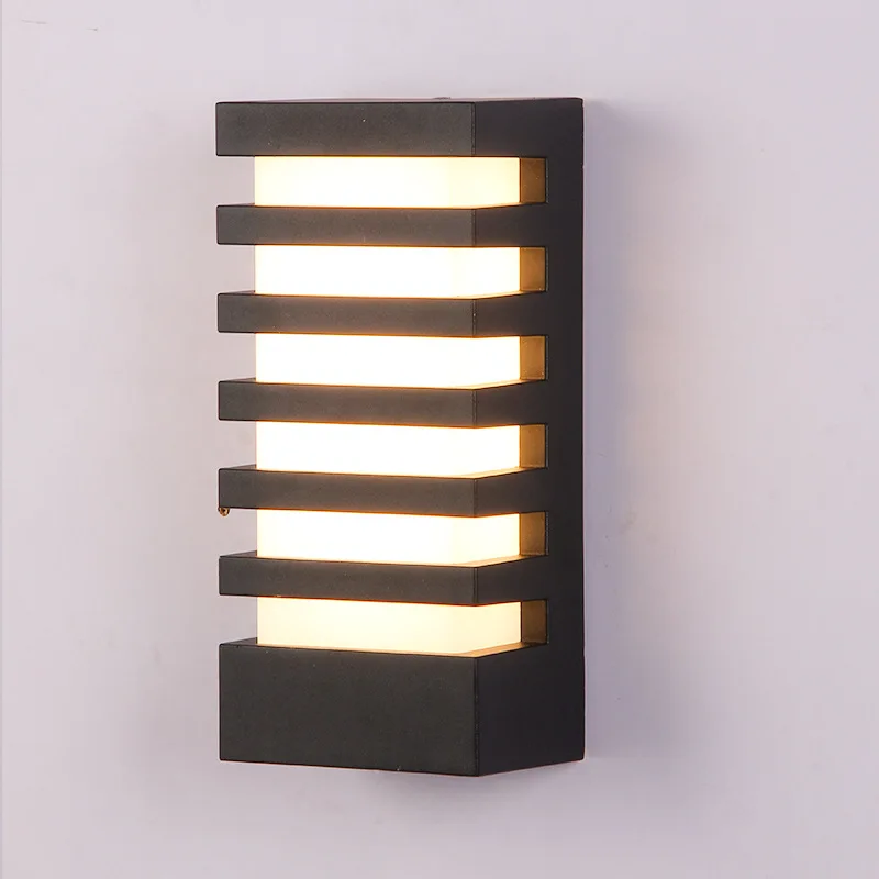 Outdoor LED Wall Lamp AC110V/220V Waterproof Aluminum Porch Light for Garden Aisle Sconce Street Exterior Light Home Lighting