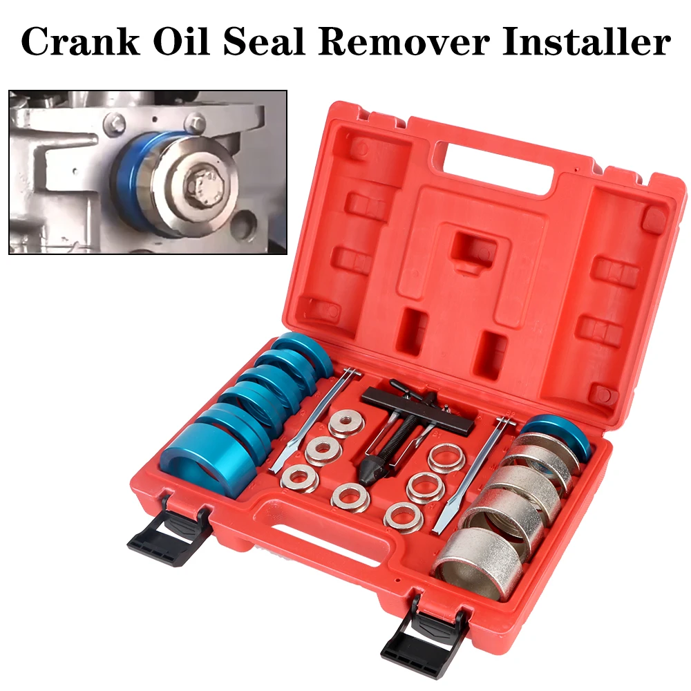 

22pcs Automotive Crank Oil Seal Remover Set For 28-64mm Car Camshaft Oil Seal Puller Removal Installation Garage Tools Universal