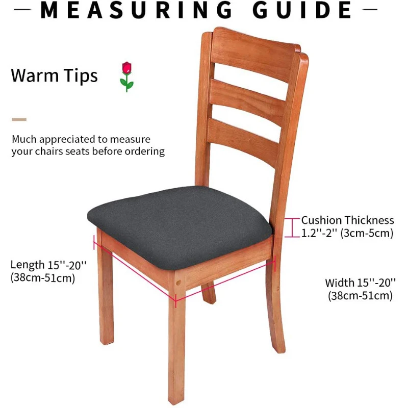Dining Room Chair Cover Seat Covers Spandex 13solid Colors Removable Washable Elastic Cushion Covers For Home