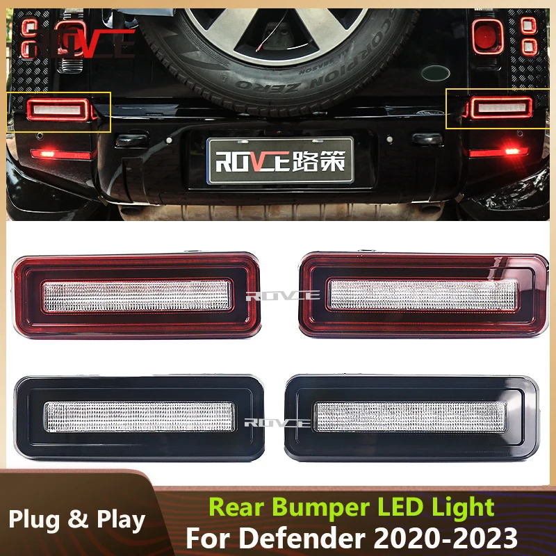 

ROVCE 2PCS Car Rear Bumper Reverse Lights Backup Light Bulb For Land Rover Defender 2020-2023 Rear Signal Reverse Lamp