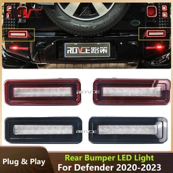 ROVCE 2PCS Car Rear Bumper Reverse Lights Backup Light Bulb For Land Rover Defender 2020-2023 Rear Signal Reverse Lamp