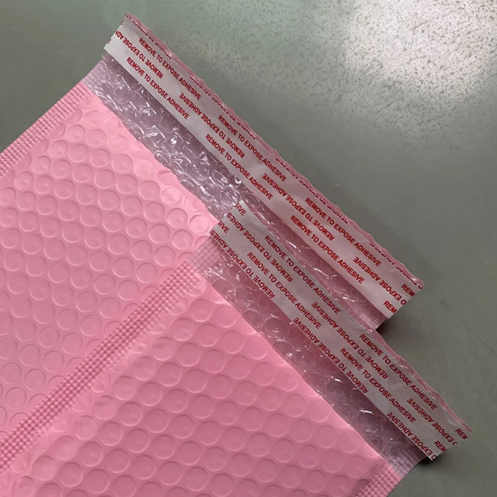 Packaging Bag Bubble Storage Bag Mailing Envelopes Shockproof Padded Small Clear Pink Mailers Packing Bag