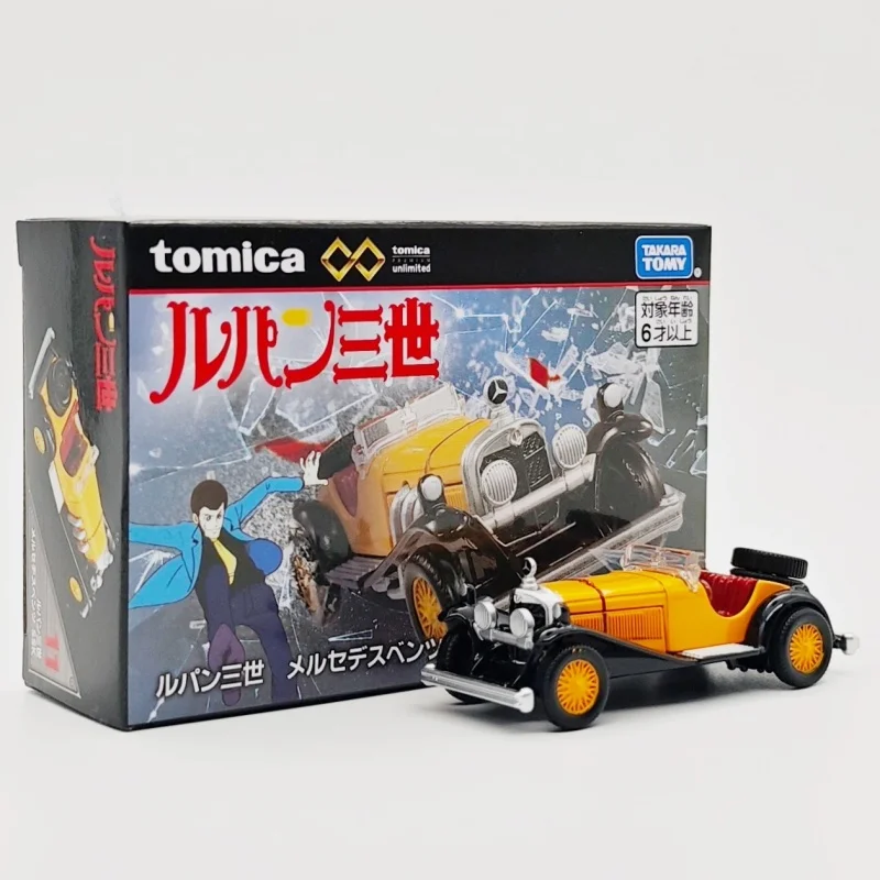 Takara Tomy Tomica Lupin III Movie Edition Mercedes Benz SSK Vintage Alloy Diecast Car Model Collectible Toy For Car Collectors