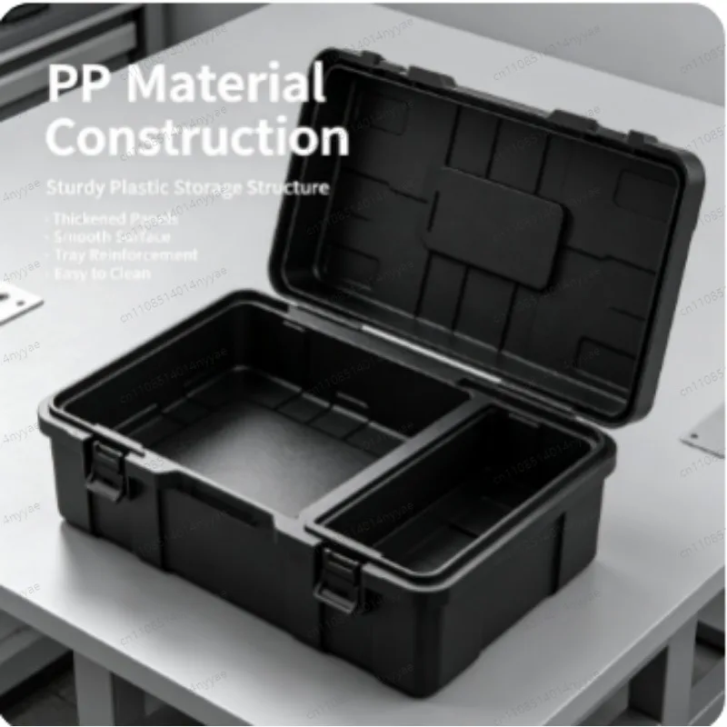 Multifunctional Tool Storage Box Plastic ABS Multiple Specifications with Handle Portable Tool Organizer Thickened
