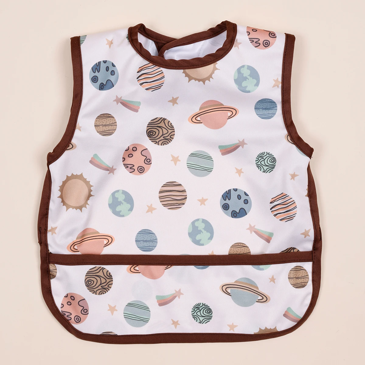 HappyFlute  Mess Proof Baby Bib Waterproof Baby Apron Bib for Eating