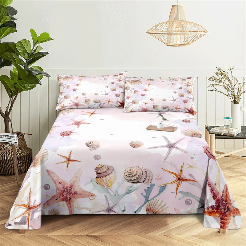 

Bedding Sets Art Decoration Bed Sheet Fashion Design Double Flat Sheet Boys Girls Bed Sheet Set Bed Sheets and Pillowcases